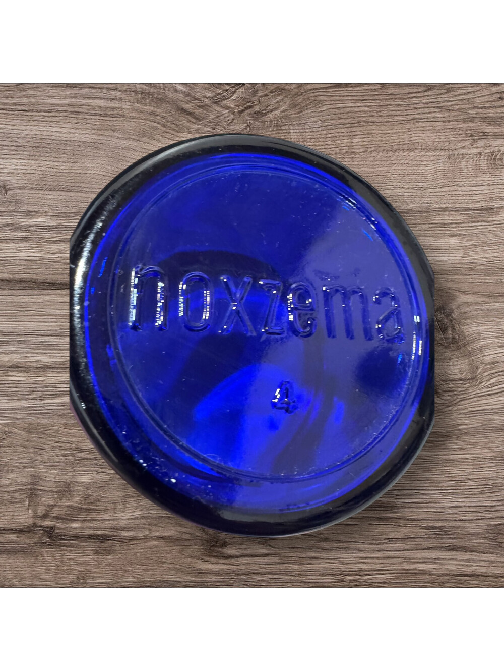Vintage Noxzema Glass Jar Lot Of 3 Lid Cobalt Blue 10 Oz 3 Oz Empty. No Labels - Picture 11 of 12
